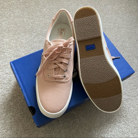 [SOLD] NIB Keds Women’s Rise Denim Shoes in Spanish Villa/Peach - Picture 7 of 9